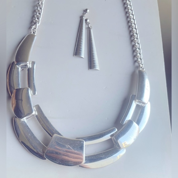 TOSH Jewelry Shiny Exquisite Imported Steel Necklace Set Byfamous